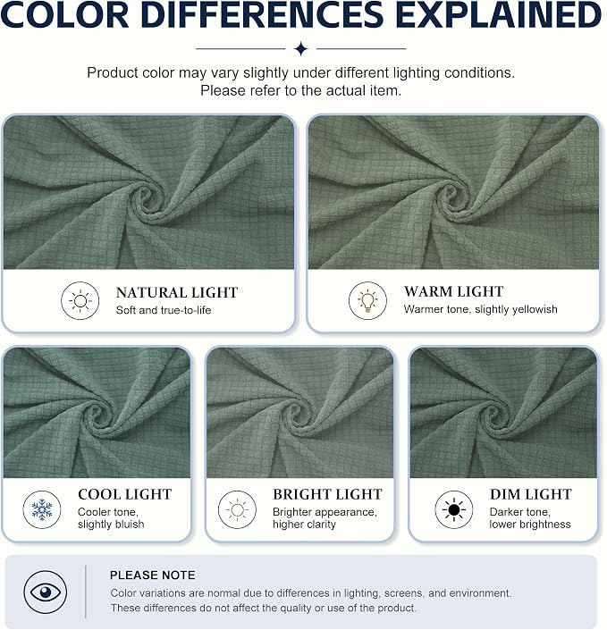 8Pcs Patio Cushion Covers, Outdoor Stretch Cushion Covers, Washable | Stretch - Image 6