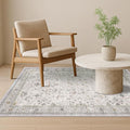 Washable Boho 4x6 Living Room Rug by HazoHaus