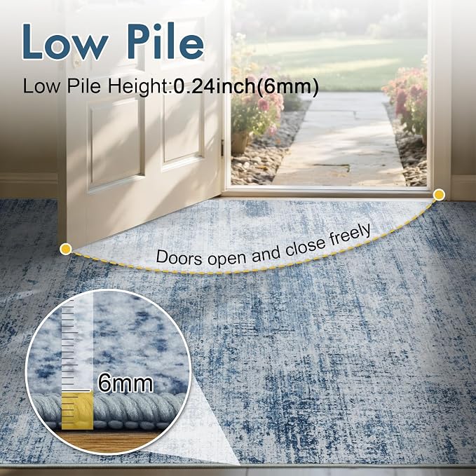 8x10 Ft Large Area Rugs for Living Room, Soft Non-Slip Washable Rugs Modern - Image 7