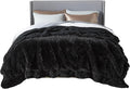Bedsure GentleSoft Fluffy Black King Size Blanket by Unknown