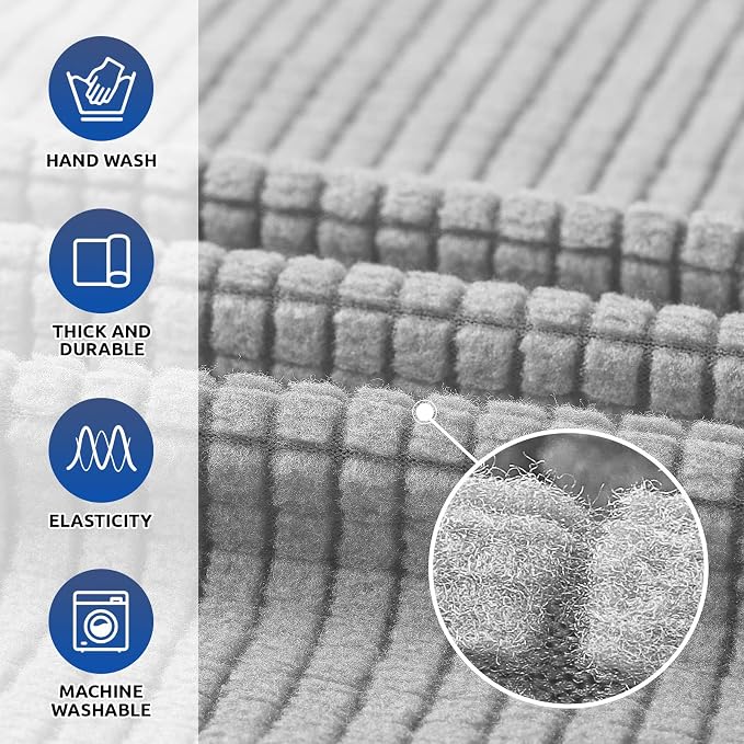 Stretch Oversized Couch Covers for Sofa Slipcover, Soft Jacquard Non-Slip - Image 3