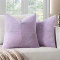 MIULEE Purple Decorative Throw Pillow Covers by MIULEE
