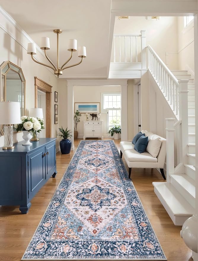 SERISSA 3x8 Washable Non Slip Boho Runner Rug - Image 2