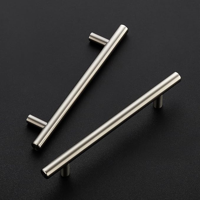Ravinte 45 Pack 7.38 inch Cabinet Pulls Brushed Nickel Stainless Steel Kitchen Cupboard Handles Cabinet Handles, 5 inch Hole Center
