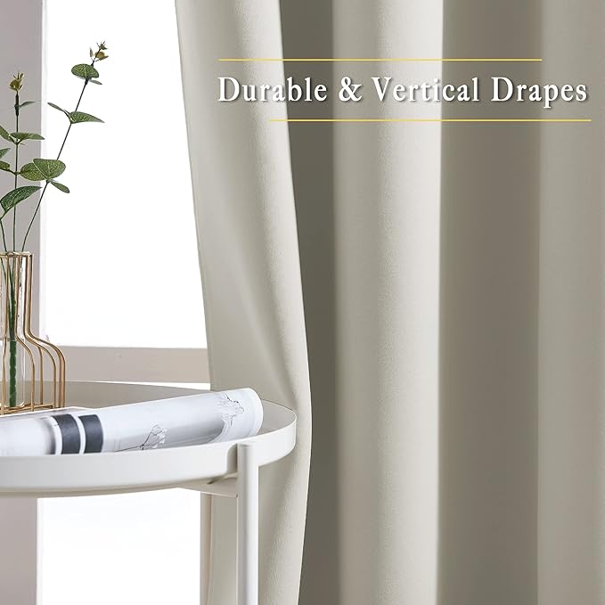 NICETOWN Bedroom Blackout Curtain & Drape 95 inch Length - Image 6