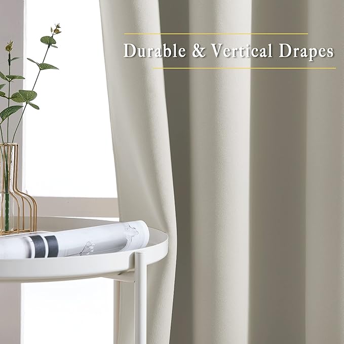 NICETOWN Room Darkening Slding Glass Curtain Panels - Image 5