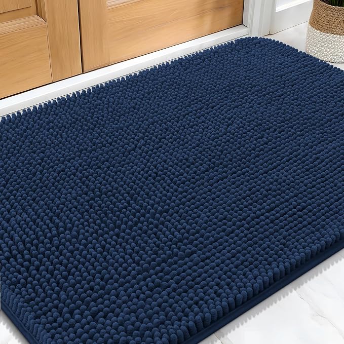 OLANLY Dog Door Mat for Muddy Paws 34x21, Super Absorbent Chenille Mud Mat | by OLANLY