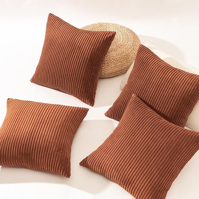 Topfinel Decorative Rust Throw Pillow Covers Cushion Cases - Image 4