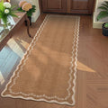GarveeHome 2x6 Scalloped Washable Runner Rug Non Slip Hallway Kitchen Rug | by GarveeHome