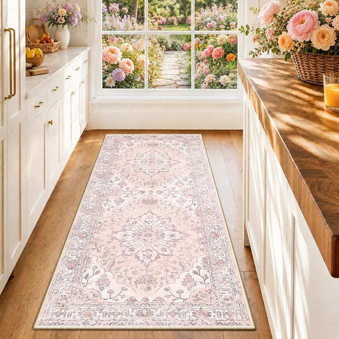 RELEANY Washable Area Rug, Runner 2'x6', Water Repellent, Pet Friendly by RELEANY