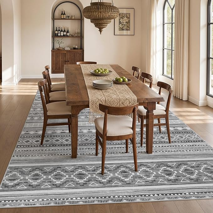 cotiled 6x9 Washable Area Rugs Living Room: Soft Lightweight Boho Rug | Solve - Image 7