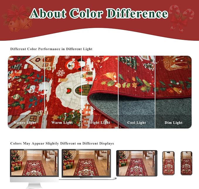 Christmas 2x8 Hallways Runner Rug - Image 5