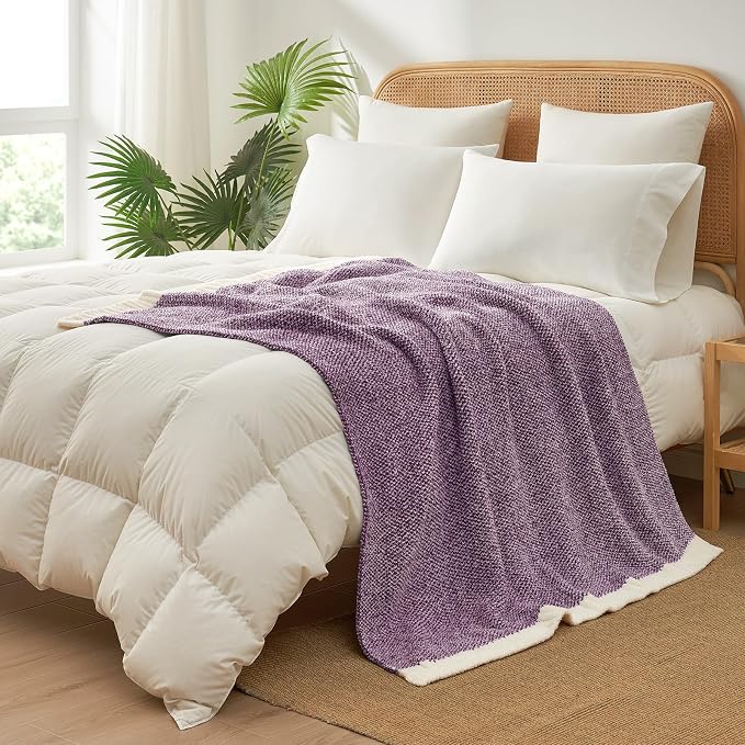 Snuggle Sac Buttery Purple Throw Blanket - Image 7