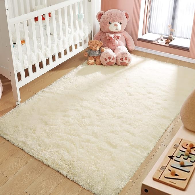 LOCHAS Area Rugs Fluffy Living Room Carpet - Image 2
