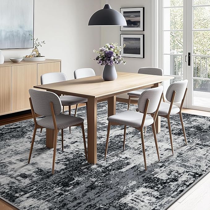 RELEANY Washable 5'x8' Abstract Area Rug - Image 8