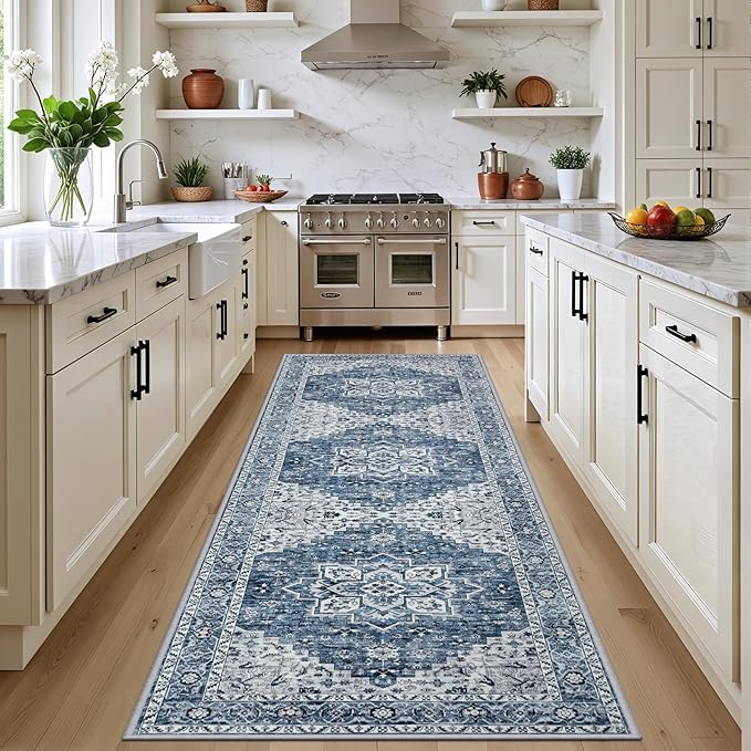 Hallway Runner Rug: 2.6x8 Kitchen Boho Rugs by EXPEDIX