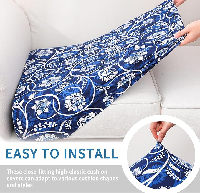 Printed Couch Cushion Covers, Sofa Covers Washable - Image 4