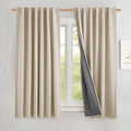 NICETOWN 100% Black Out Curtains 48 inch Long, Thermal Insulated & Noise by NICETOWN
