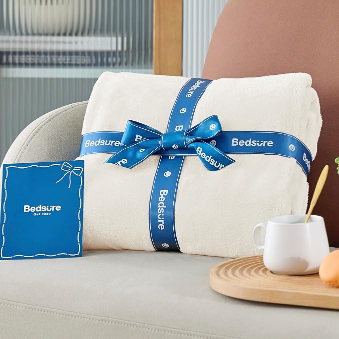 Bedsure GentleSoft Cream Throw Blanket - Image 7