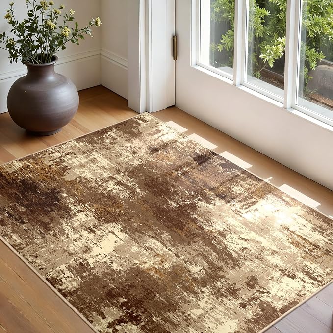 RELEANY Washable 3'x5' Abstract Area Rug - Image 3