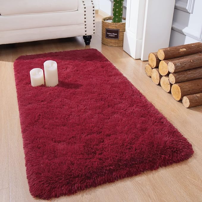 Chicrug Soft Runner Rug for Bedroom Living Room Plush Fluffy Rug 2x4 | Shag by ChicrugHomeDecor