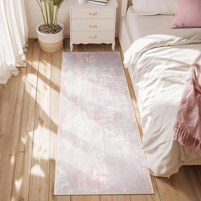 RELEANY Washable Runner 2'x10' Abstract Area Rug - Image 5