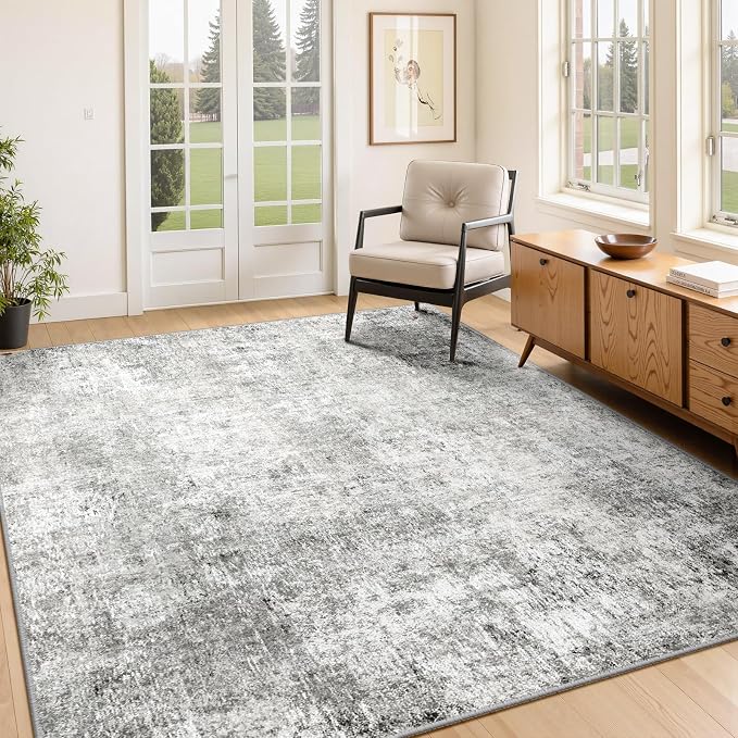 RELEANY Washable 4'x6' Abstract Area Rug - Image 2