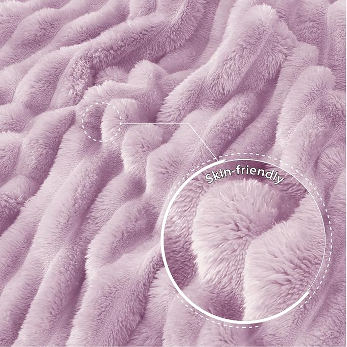 Exclusivo Mezcla Striped Fleece Throw Blanket - Image 5