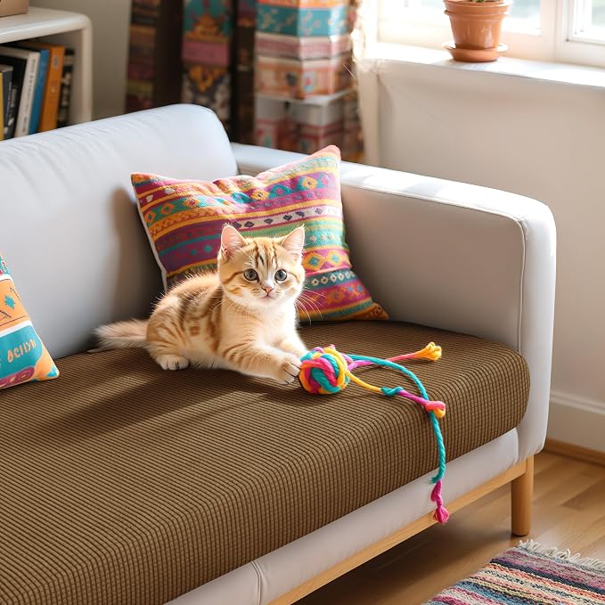 Hokway Couch Cushion Covers Stretch Cushion Covers Sofa Seat Cushion Slipcover - Image 8