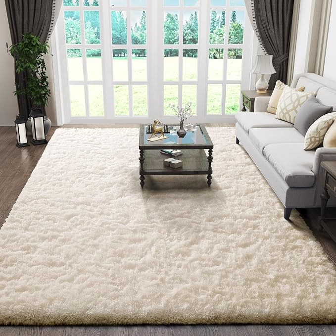 Ophanie Rugs for Living Room, Upgrade Non-Slip Fluffy Soft 5x8 Area Rug - Image 5