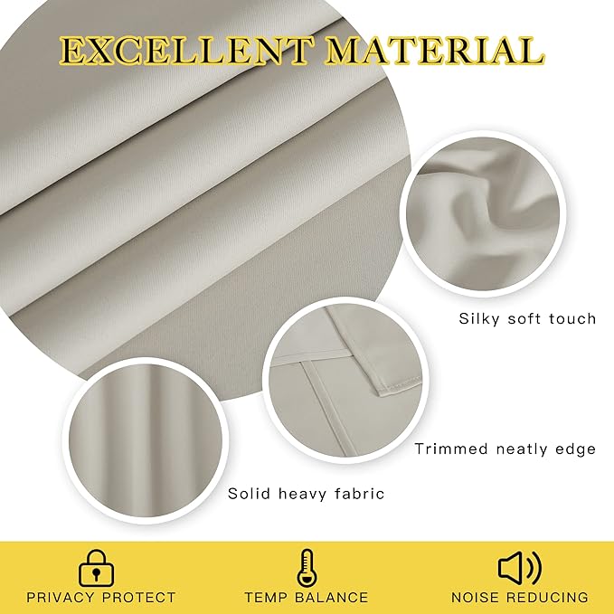 NICETOWN Blackout Bedroom Door Curtain - Image 4