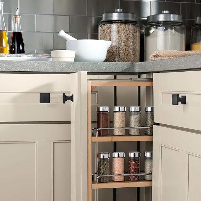 Khtumeware 20 Pack 3-3/4 Inch Cabinet Handles - Matte Black Pulls for Drawers, Cabinets, Cupboards - Kitchen Hardware