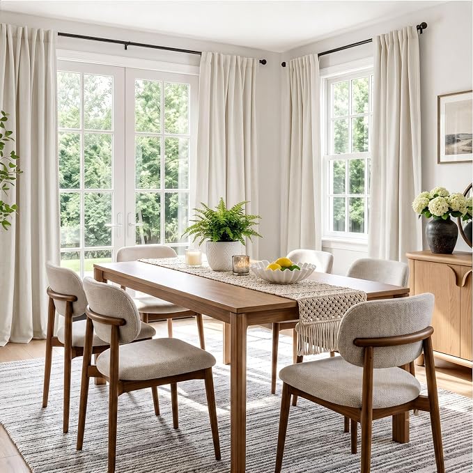 INOVADAY 100% Blackout Linen Curtains - Image 5