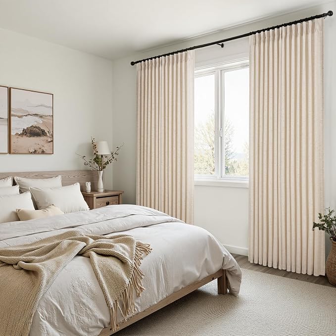 95 Inches Long Pinch Pleated Semi Sheer Curtains - Image 4
