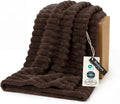 Bedsure Soft Chocolate BrownThrow Blanket by Unknown