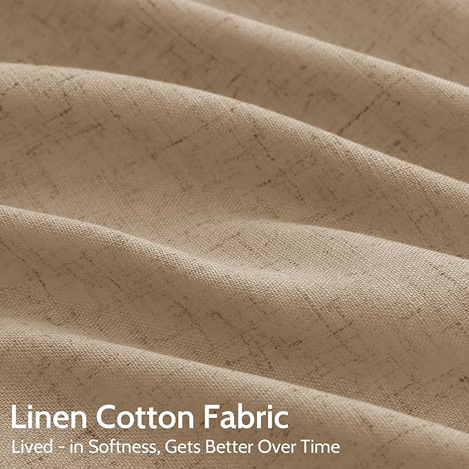 Sand Beige Curtains 96 Inches Long - Image 4