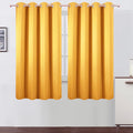 Yellow Blackout Curtains 66 x 63 Inch Length/Set of 2 Curtain Panels/Thermal by Lemomo