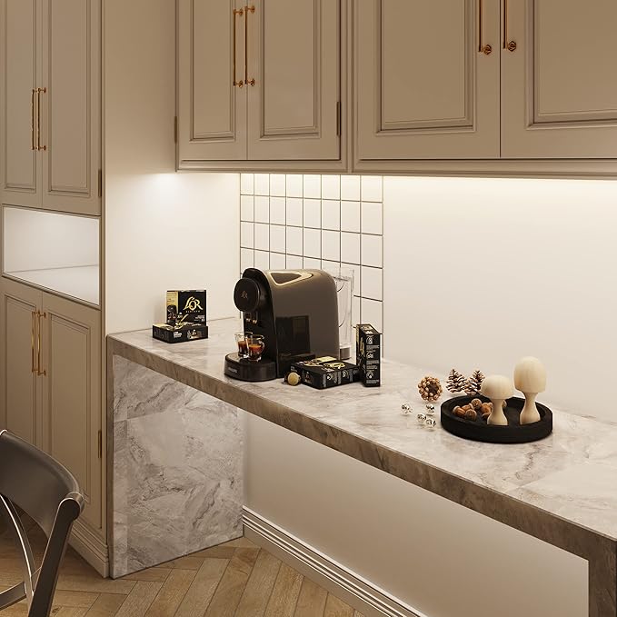 GETINLIGHT 30-inch Hardwired Only LED Under Cabinet Lighting, Daylight White(5000k), Dimmable, Matte White Finished, ETL Listed, IN-0201-14-WH-50