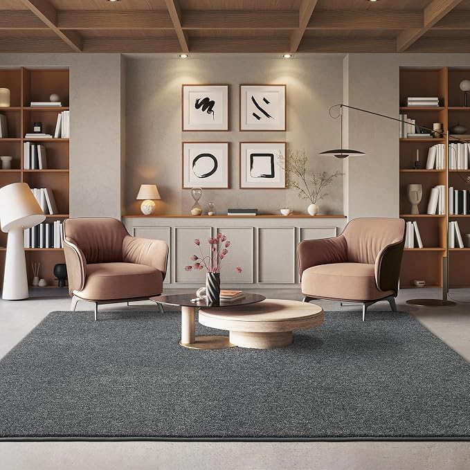 5x7 Area Rugs for Living Room Non Slip Bedroom Rug, Minimalist Washable Indoor - Image 5