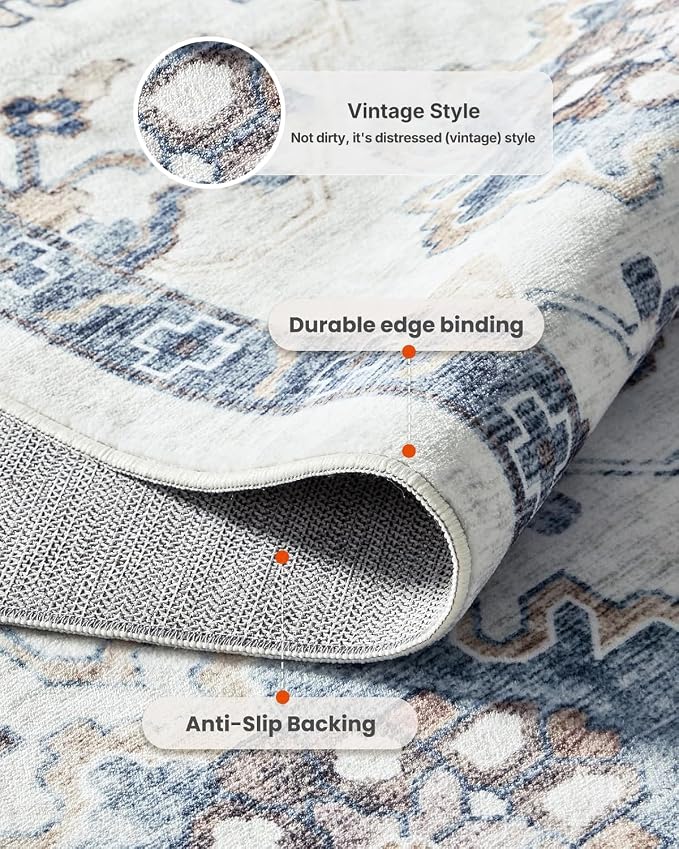 AMADA HOMEFURNISHING 6x9 Area Rugs, Vintage Rugs - Image 7