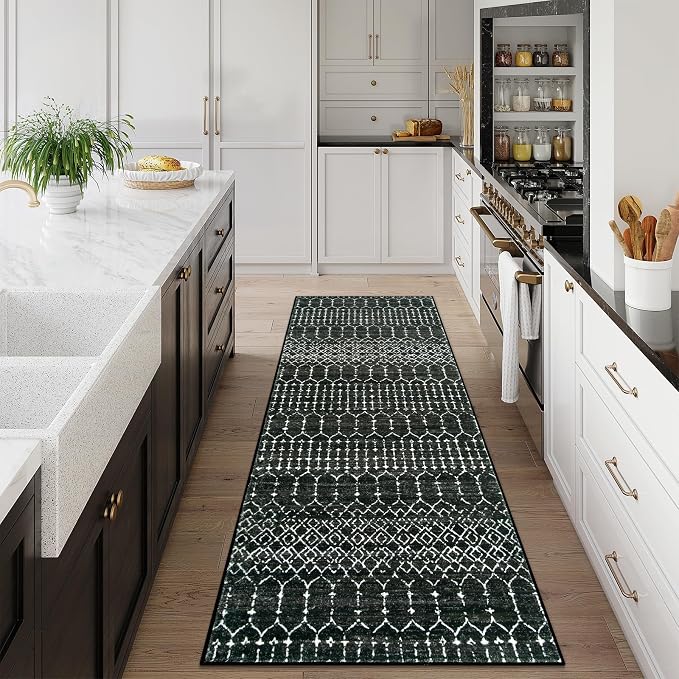 Lahome Moroccan Runner Rugs for Hallway 2x10, Long Kitchen Rugs Runner Washable - Image 5