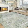 Aelenmu 10x14 Area Rugs for Living Room Dining Room Washable Green | Soft by Aelenmu