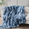 50x60 Inches Ultra-Soft Fuzzy Faux Fur Plush Throw Blanket by Serenhom