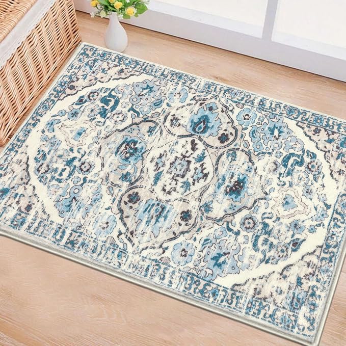 HEBE Indoor Door Mat 2'x3', Washable Welcome Mat - Image 6