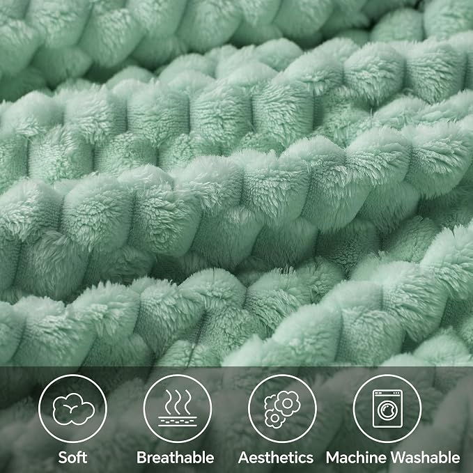 BEDELITE Mint Green Twin Blanket - Image 3