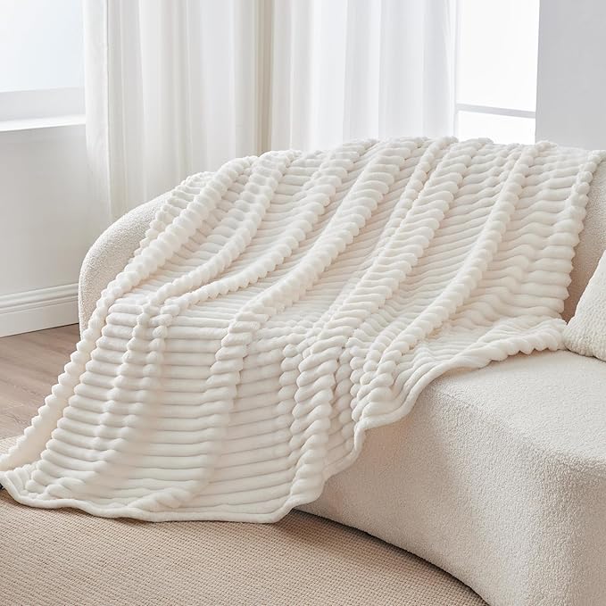 BEDELITE Ribbed Twin Blanket for Couch & Bed, Warm Yet Lightweight, Ribbed - Image 9