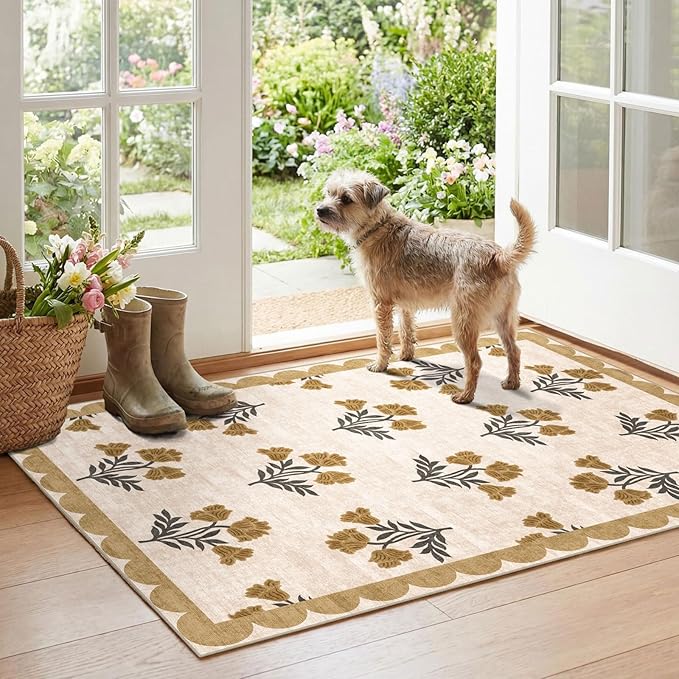 Floral Outdoor Rug by Othilic