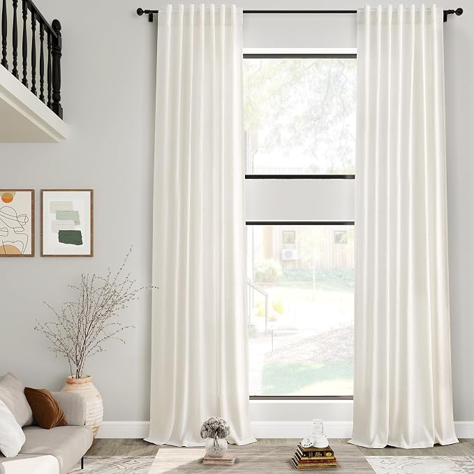 Extra Long Curtains 2 Panels 204 Inches Long by Nanspring