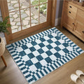 GarveeHome Checkered Washable 2x3 Rug Small Area Rugs Non-Slip by GarveeHome