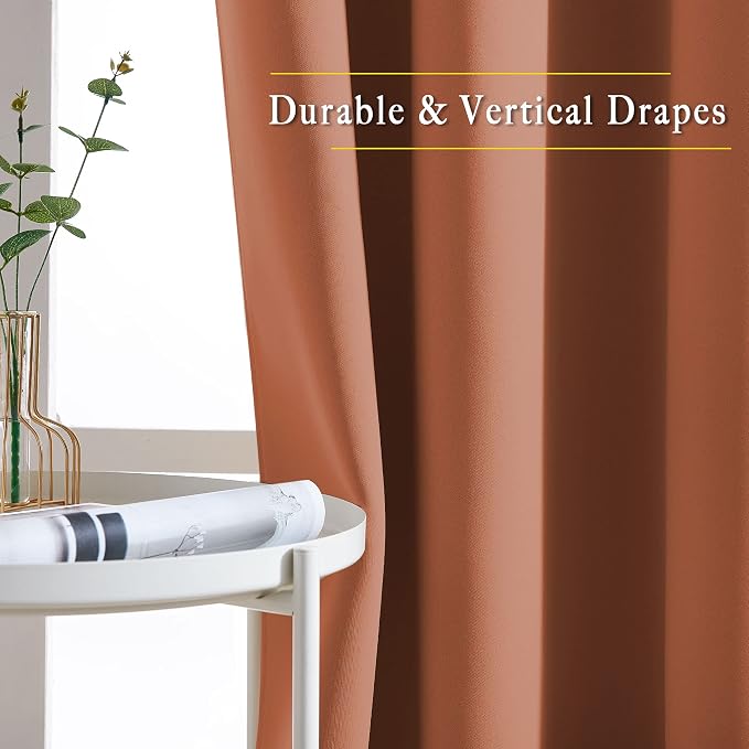 NICETOWN Blackout Sliding Door Curtains 2 Panels - Image 5